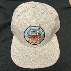 RARE Studio Ghibli My Neighbor Totoro Wool Snapback Hat Yelling Face